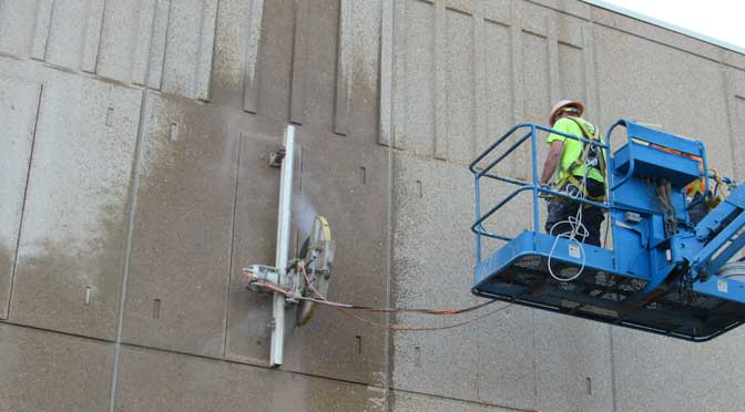 Precast Concrete Wall Sawing Saint Louis Missouri